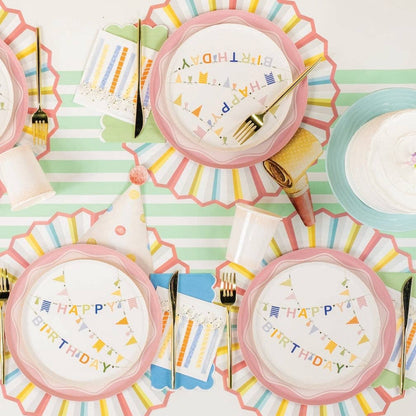 HB25 - DP1 - Birthday Cheer Dessert Plates - Bria Blair Creative