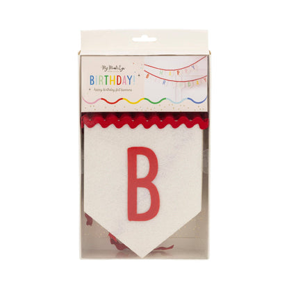 HBD1102 - Happy Birthday Felt Banner - Bria Blair Creative