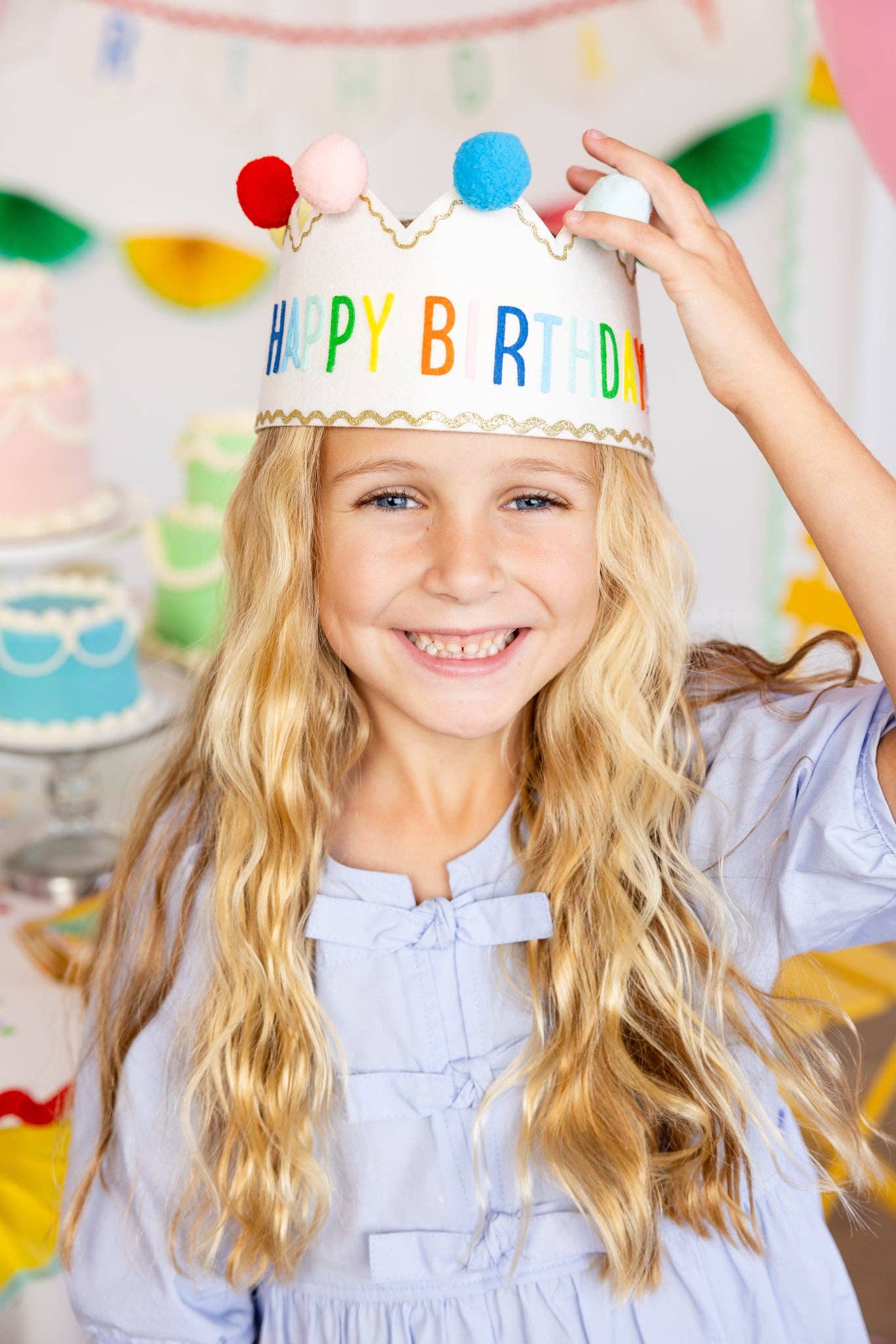 HBD1108 - Happy Birthday Felt Crown - Bria Blair Creative