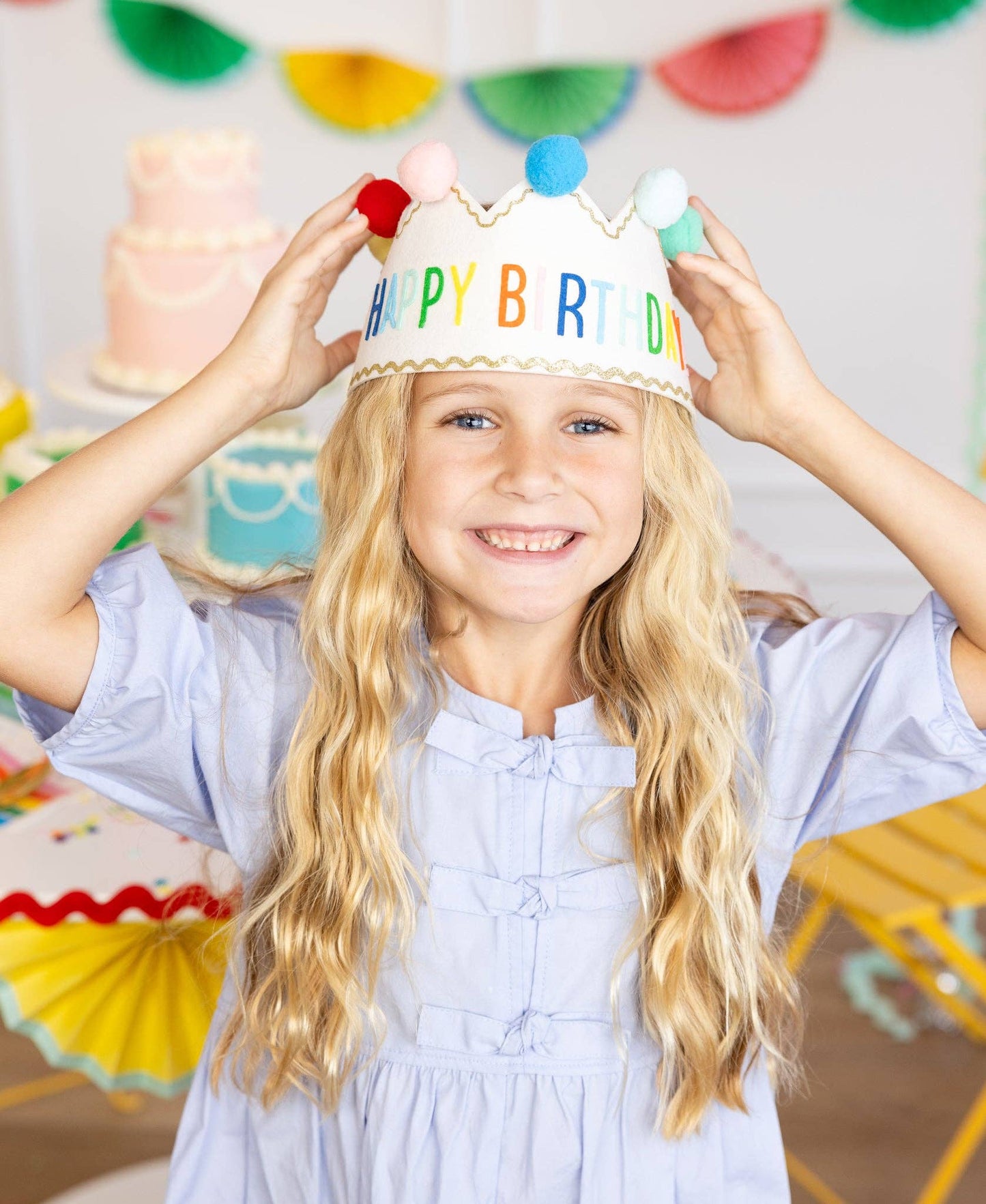 HBD1108 - Happy Birthday Felt Crown - Bria Blair Creative