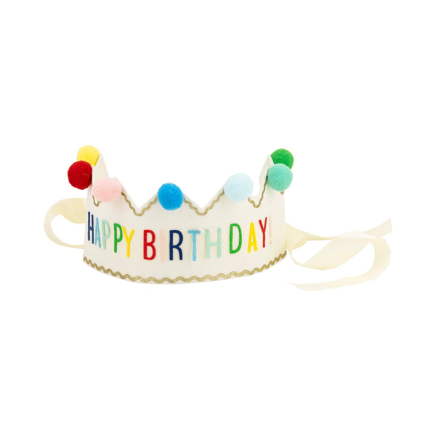 HBD1108 - Happy Birthday Felt Crown - Bria Blair Creative