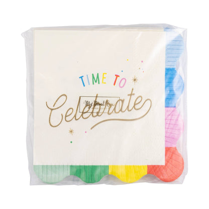 HBD1138 - Time to Celebrate Cocktail Napkin - Bria Blair Creative