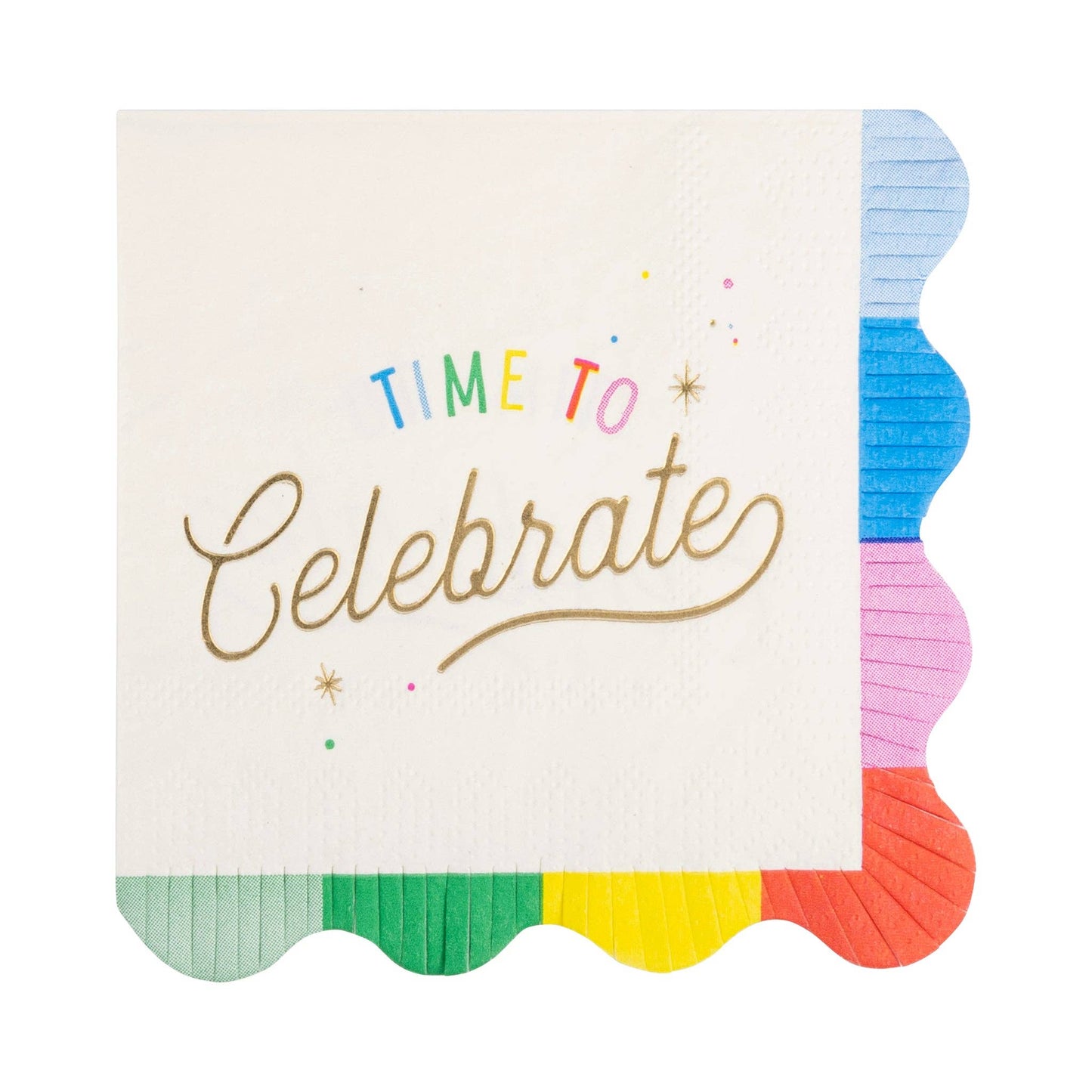 HBD1138 - Time to Celebrate Cocktail Napkin - Bria Blair Creative