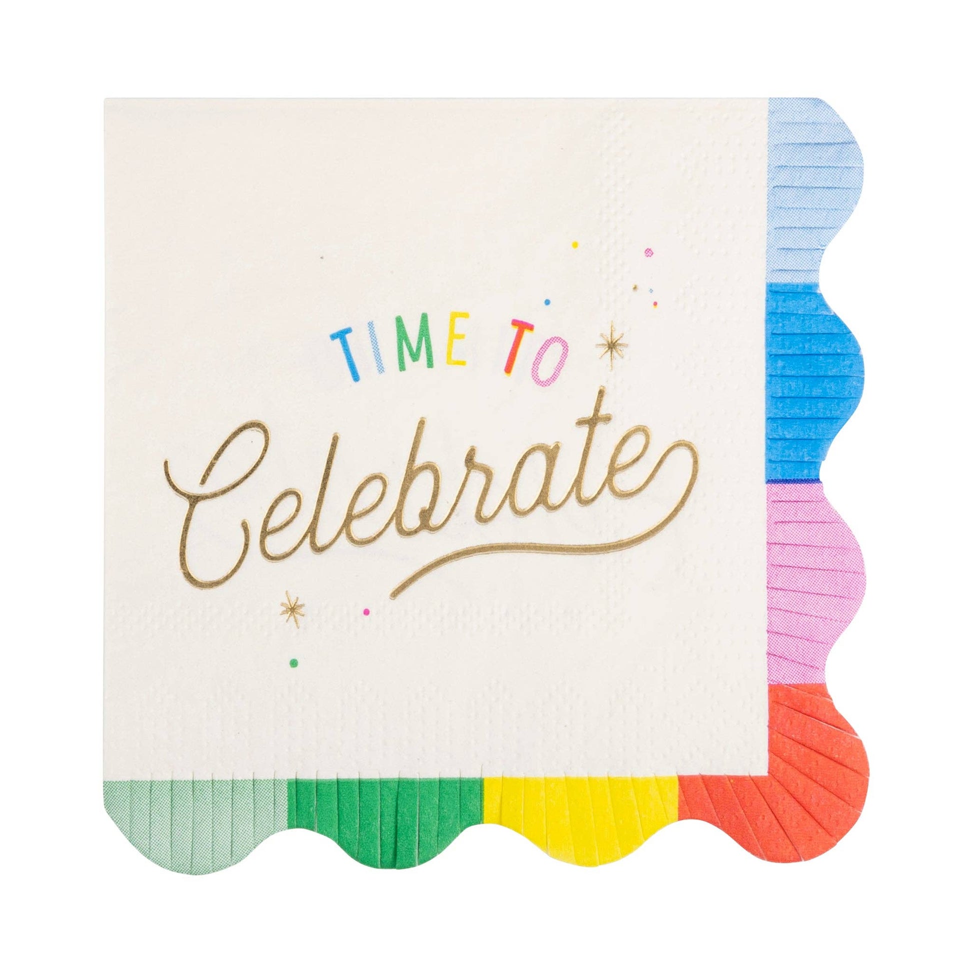 HBD1138 - Time to Celebrate Cocktail Napkin - Bria Blair Creative