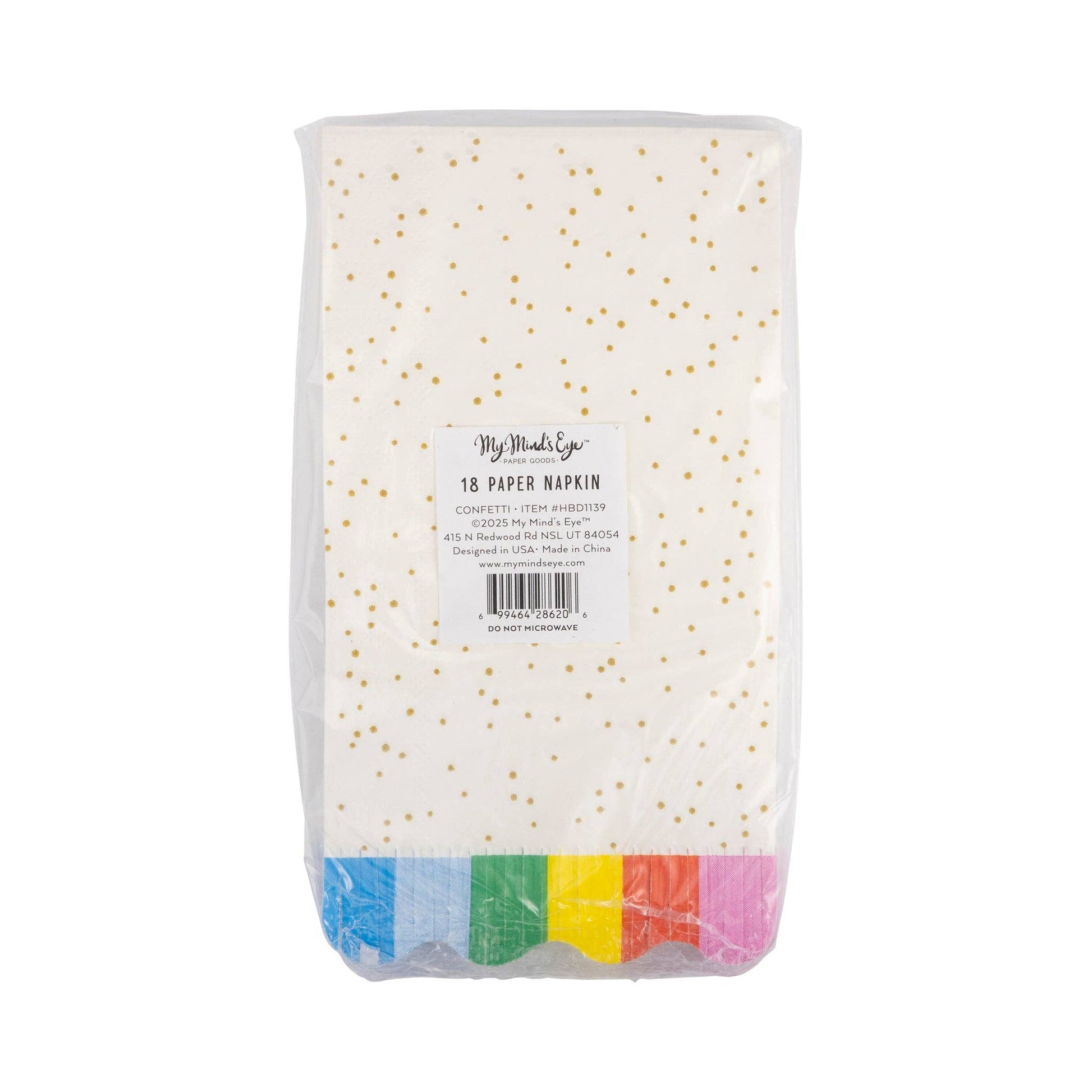 HBD1139 - Confetti Dinner Napkin - Bria Blair Creative
