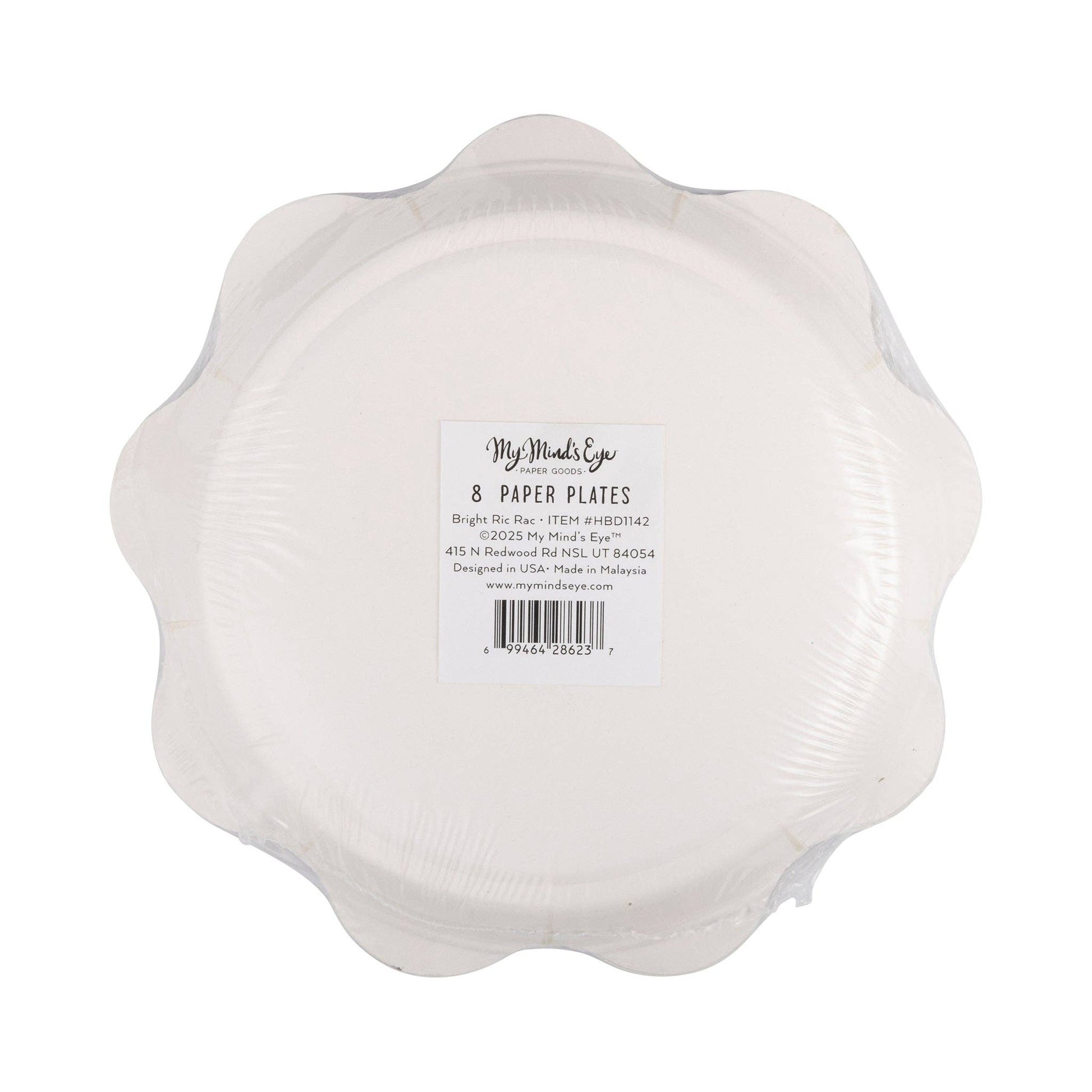 HBD1142 - Ric Rac Edge Dessert Plates - Bria Blair Creative