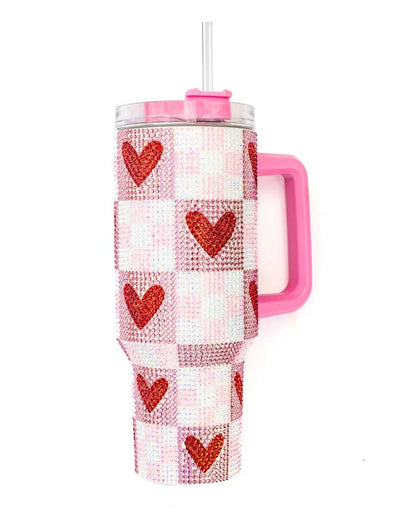 HEART EYES STAINLESS STEEL TUMBLER - Bria Blair Creative