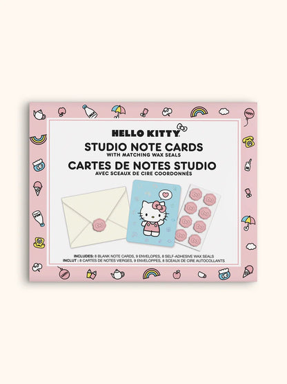 Hello Kitty Classic Pink Studio Note Cards with Wax Seals - Bria Blair Creative