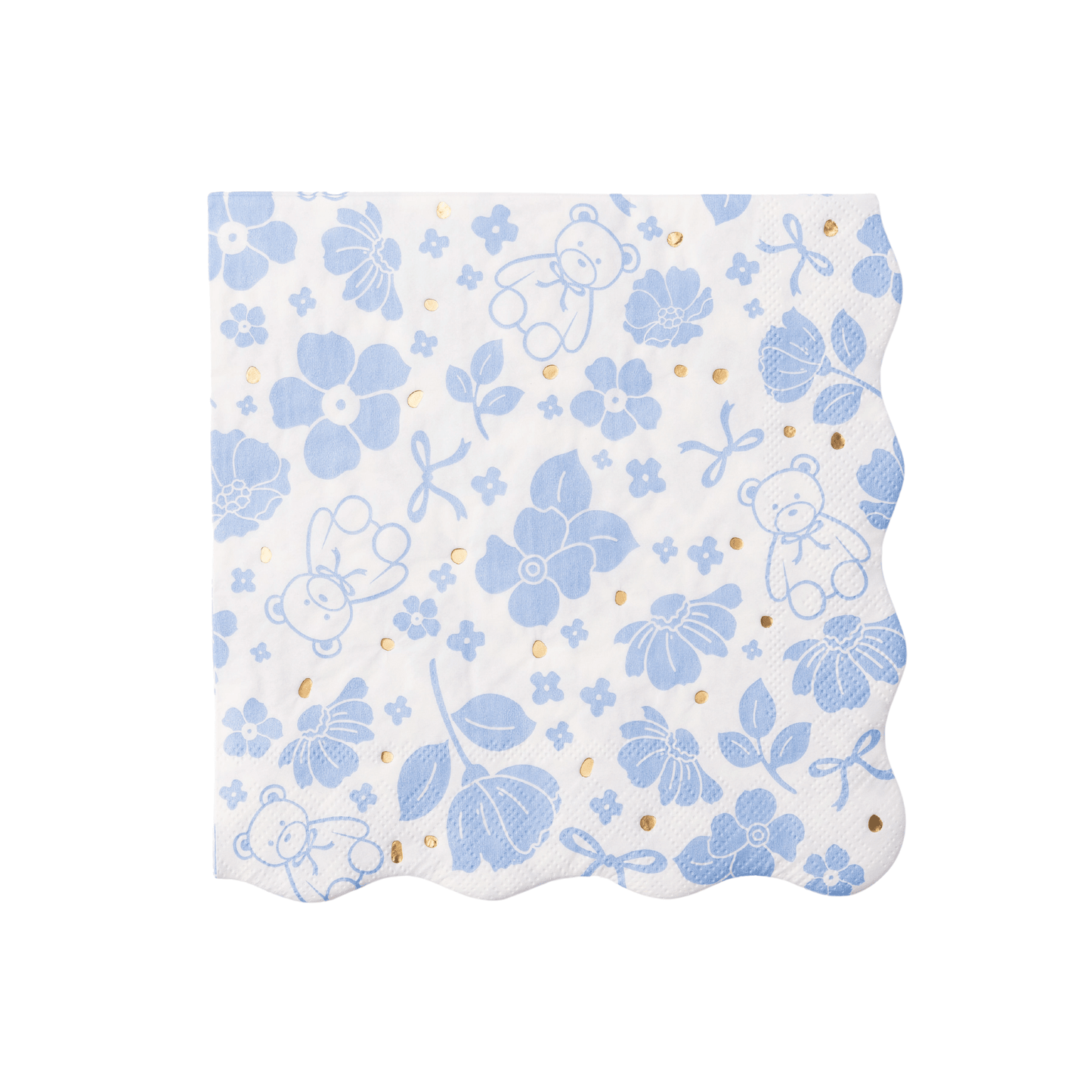 HENRY BEAR BLUE LARGE NAPKINS - Bria Blair Creative