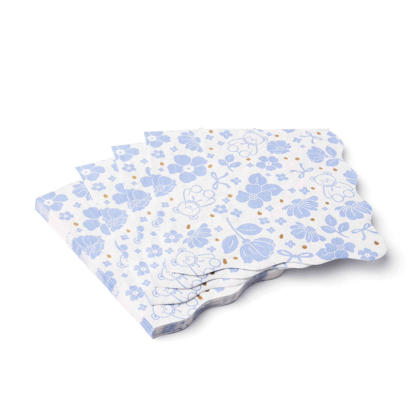 HENRY BEAR BLUE LARGE NAPKINS - Bria Blair Creative