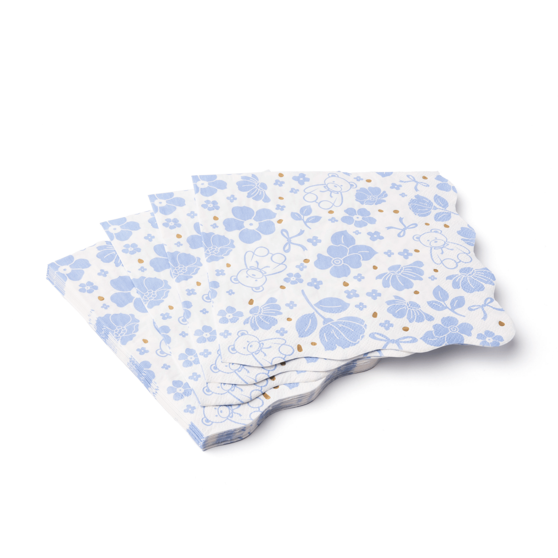 HENRY BEAR BLUE LARGE NAPKINS - Bria Blair Creative
