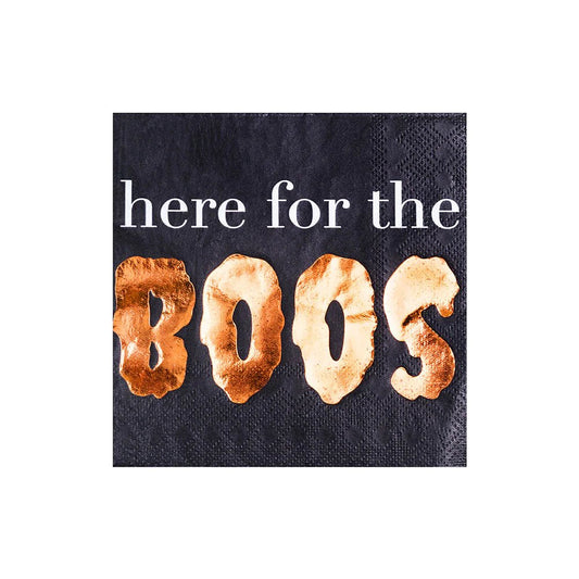 "Here For The Boos" Cocktail Napkins - Bria Blair Creative