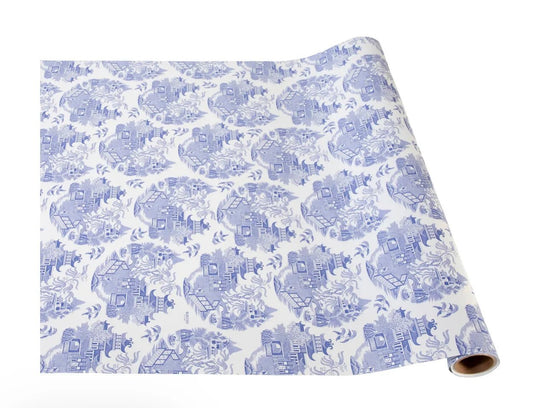 Hester & Cook - Blue Willow Paper Table Runner - Bria Blair Creative