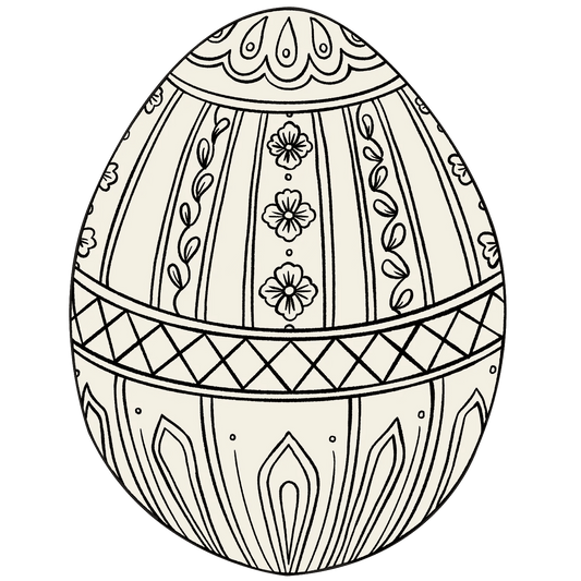 Hester & Cook Die - cut Coloring Easter Egg Placemat - Bria Blair Creative