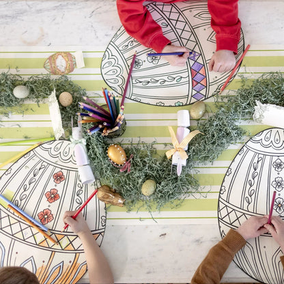 Hester & Cook Die - cut Coloring Easter Egg Placemat - Bria Blair Creative