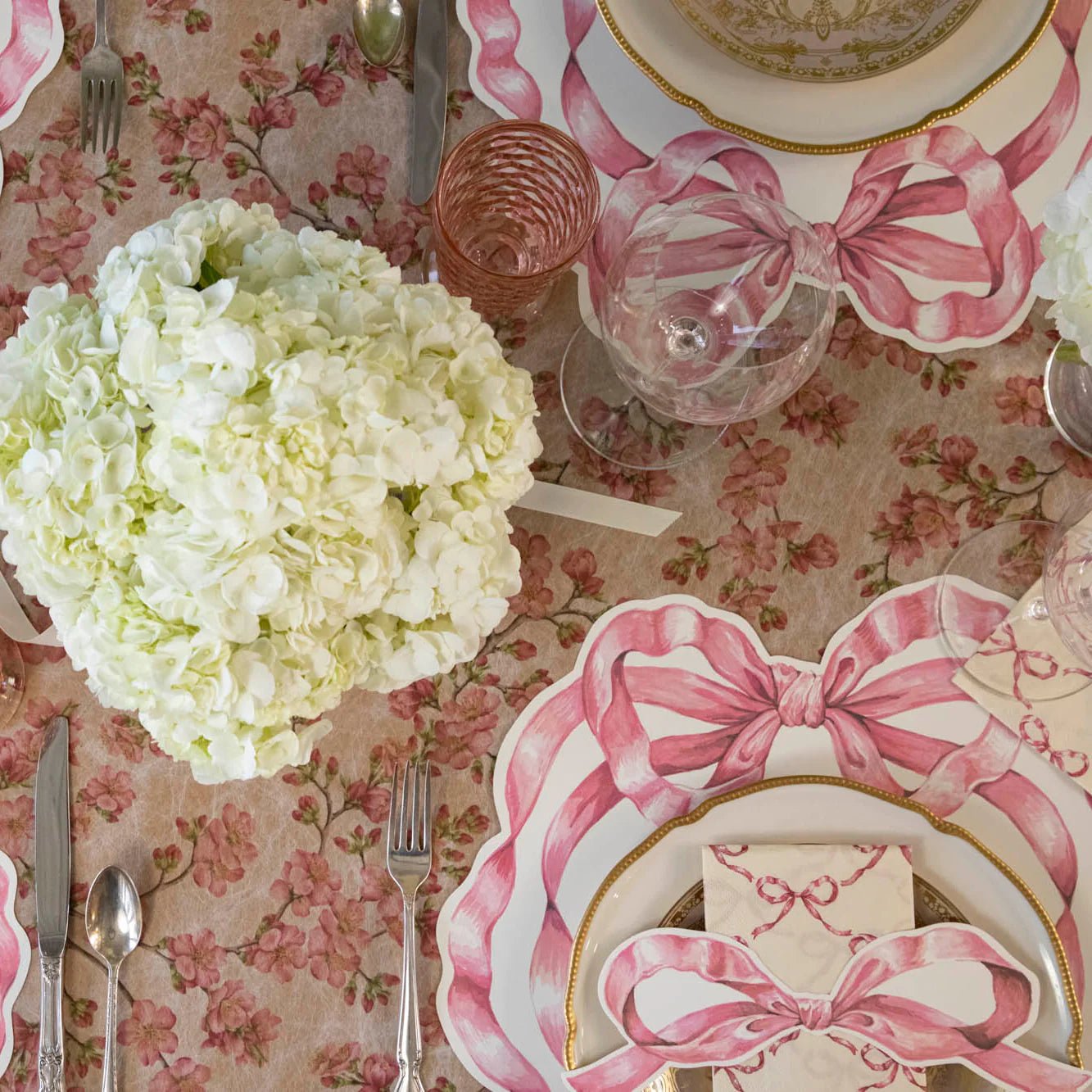 Hester & Cook Pink Cherry Blossom Runner - Bria Blair Creative