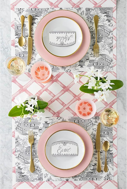 Hester & Cook - Pink Lattice Runner - Bria Blair Creative