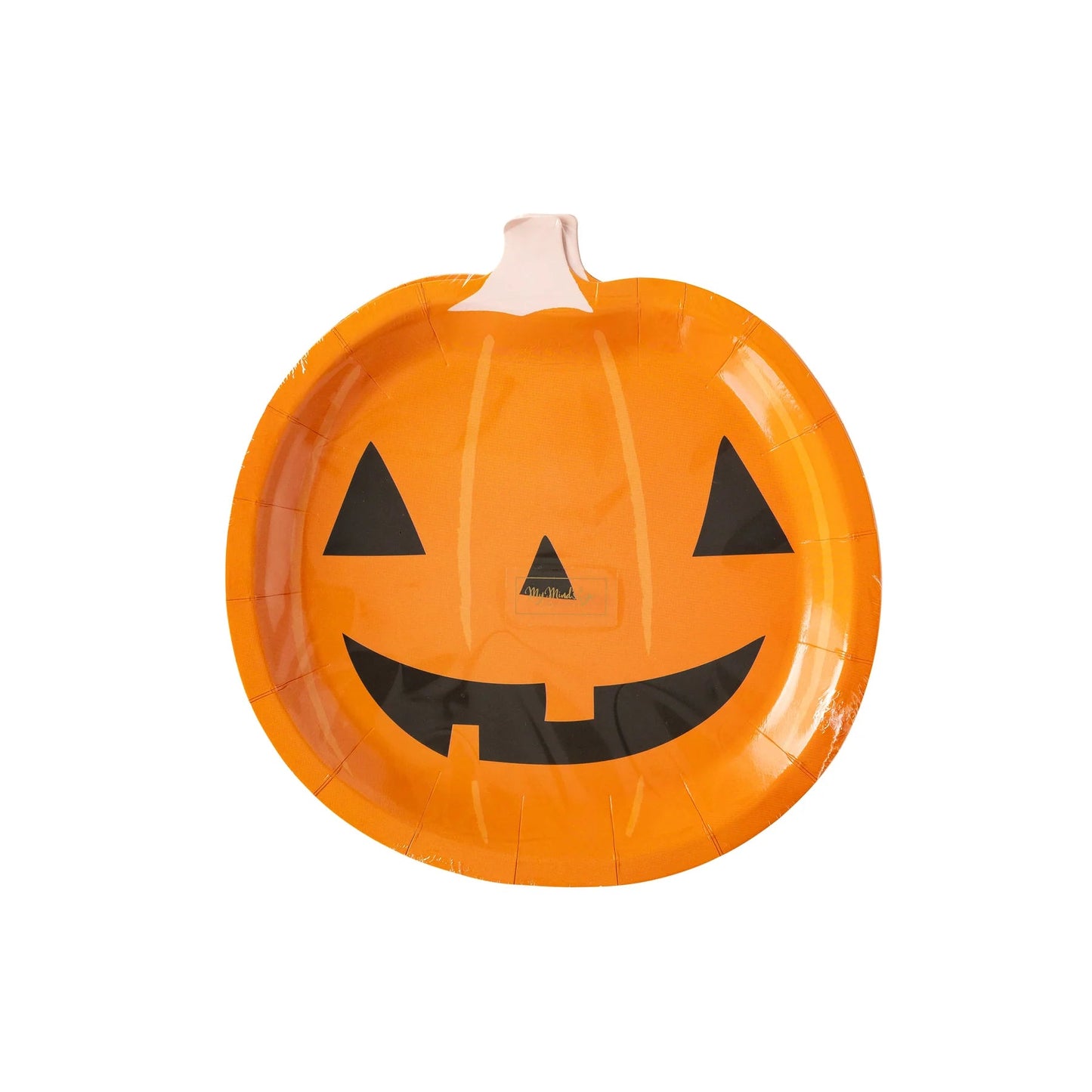 Hey Pumpkin Pumpkin Shaped Paper Plate - Bria Blair Creative