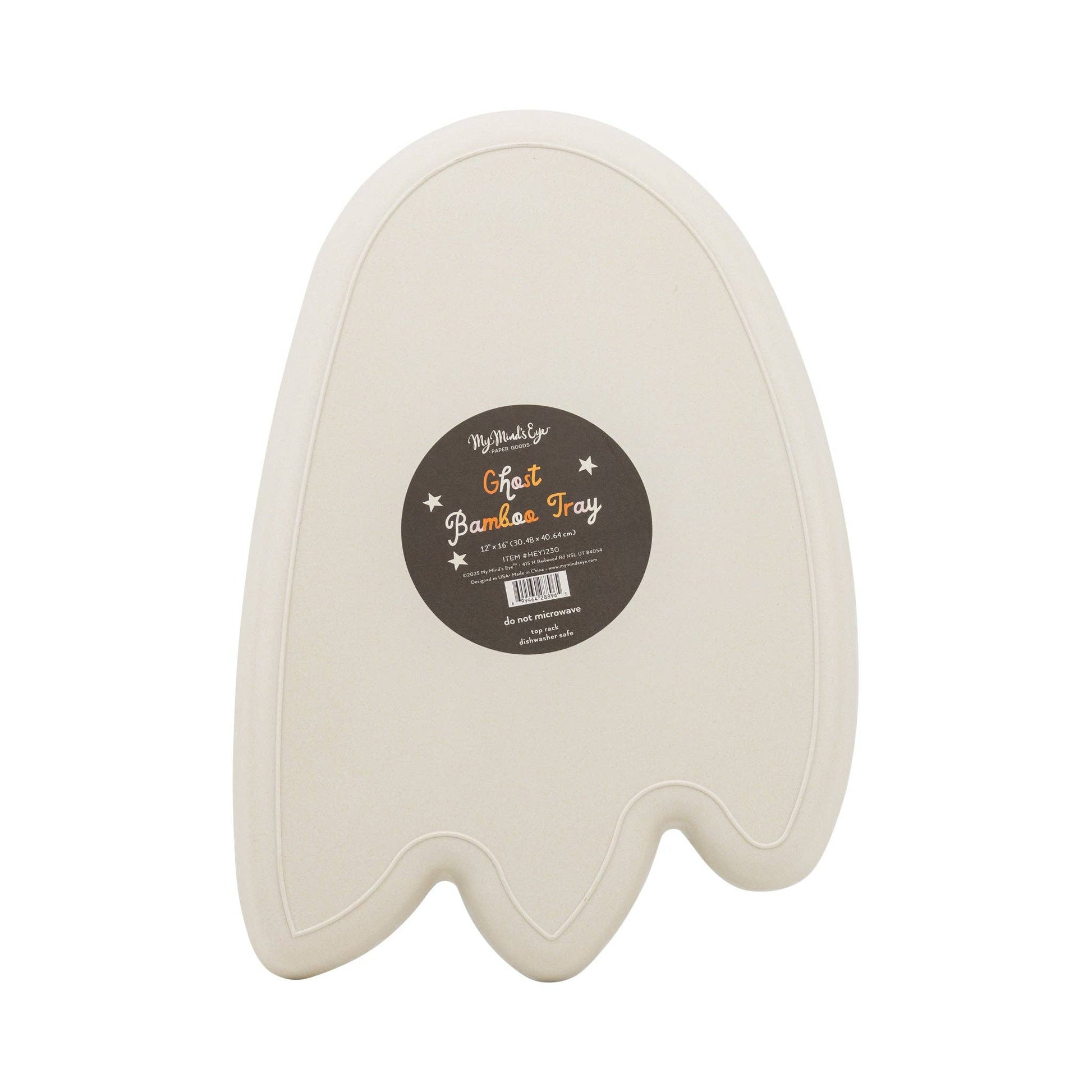 HEY1230 - Ghost Shaped Bamboo Tray - Bria Blair Creative