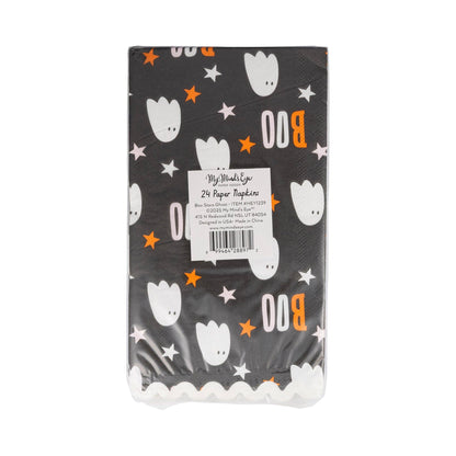 HEY1239 - Boo Stars Ghost Dinner Napkin - Bria Blair Creative