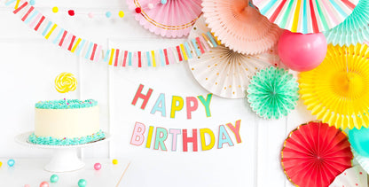 Hip Hip Hooray "Happy Birthday" Banner - Bria Blair Creative