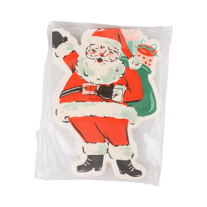 HLY1338 - Vintage Santa Shaped Paper Napkins - Bria Blair Creative