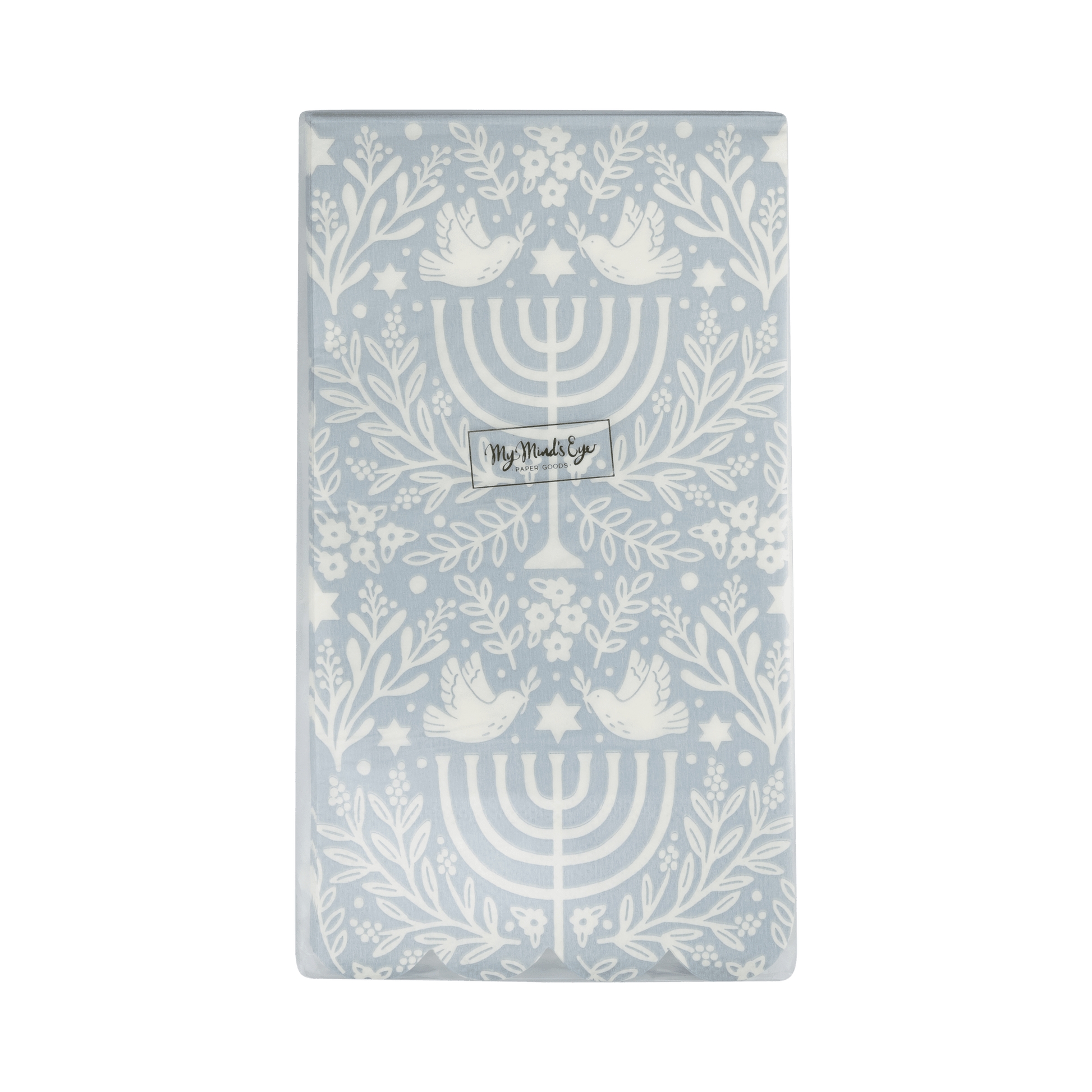 HNK1140 - Floral Menorah Dinner Napkin - Bria Blair Creative