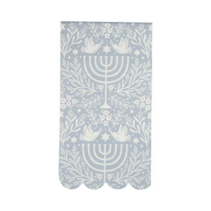 HNK1140 - Floral Menorah Dinner Napkin - Bria Blair Creative