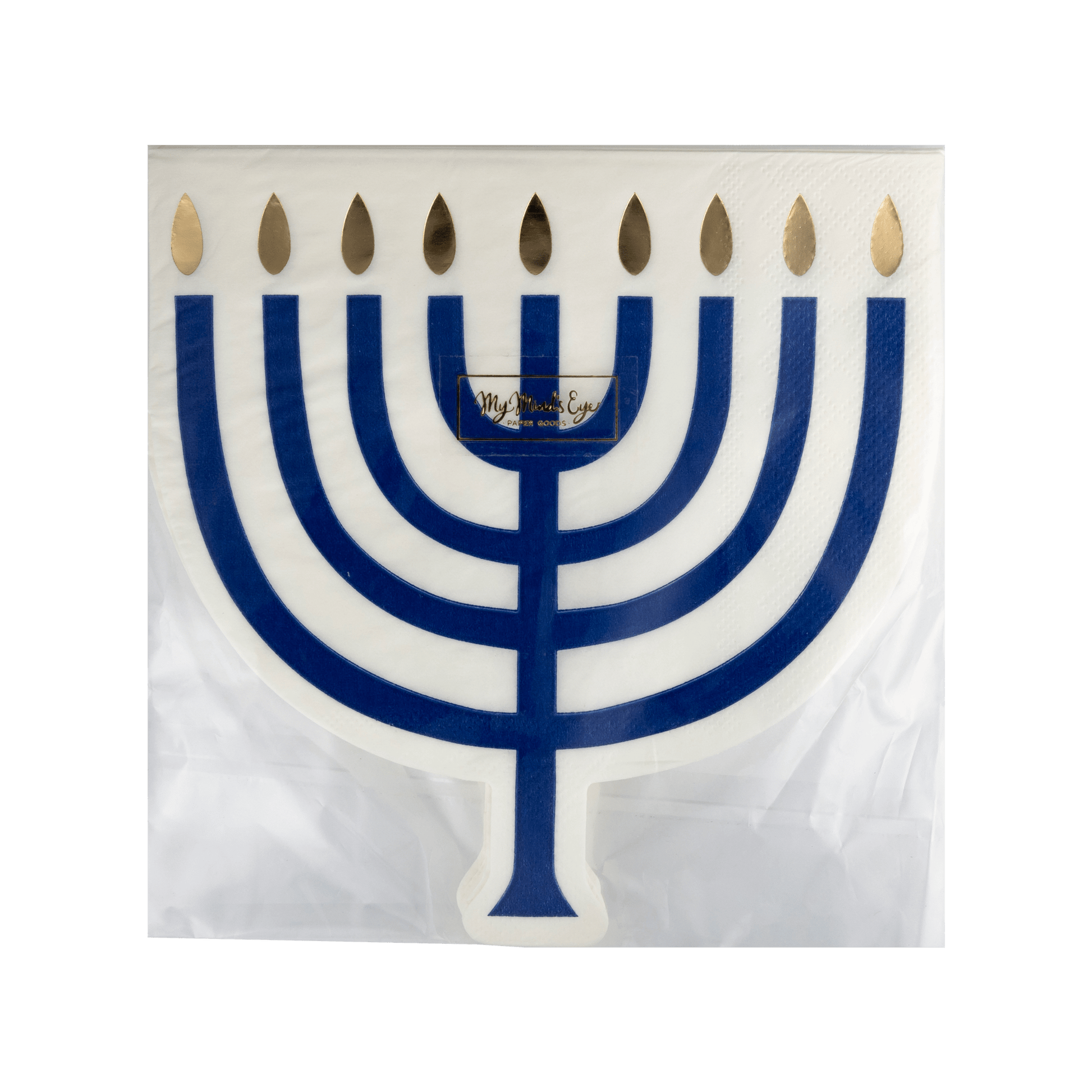 HNK1141 - Shaped Menorah Luncheon Napkin - Bria Blair Creative