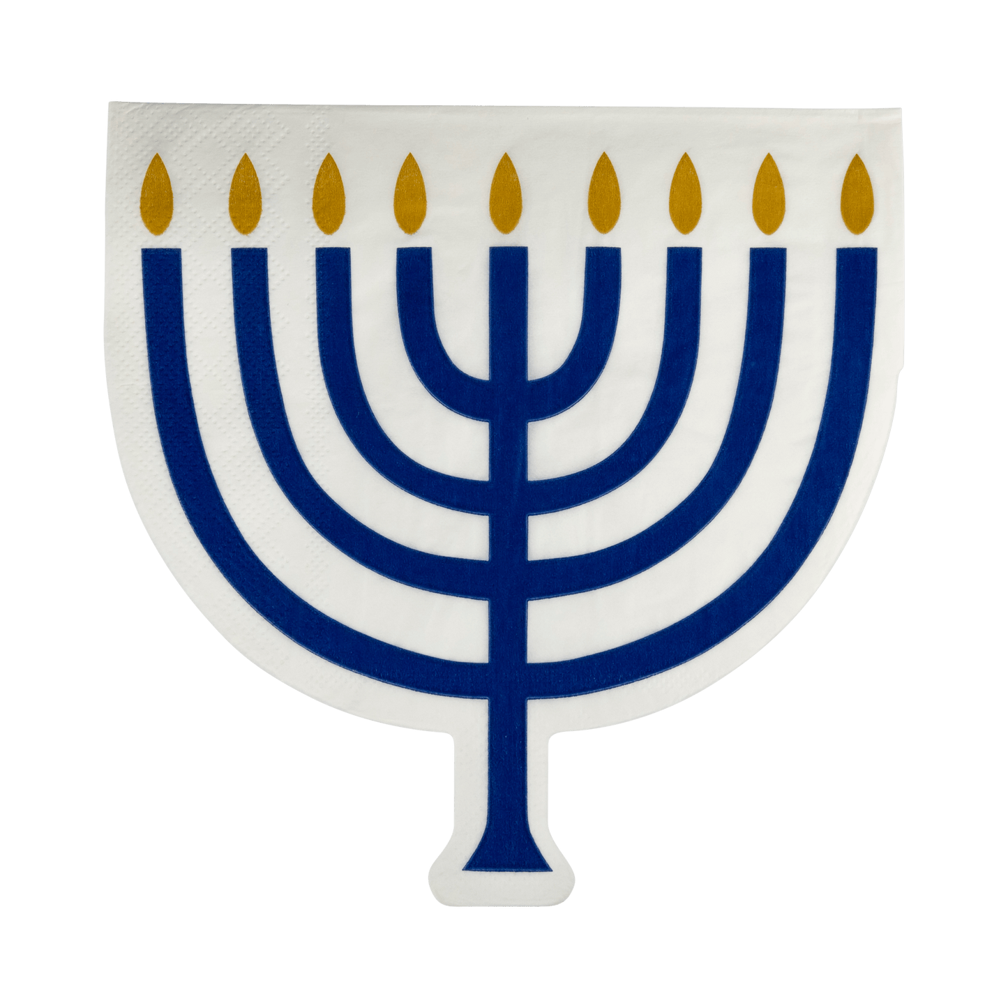 HNK1141 - Shaped Menorah Luncheon Napkin - Bria Blair Creative