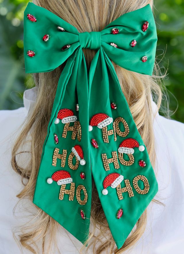 Ho Ho Ho Holiday Hair Bow - Bria Blair Creative