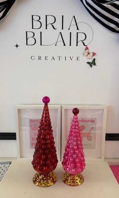 Hobnail Red and Pink Trees by Cody Foster - Large - Bria Blair Creative