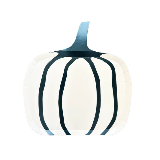 Hocus Pocus White Pumpkin Large Plates - Bria Blair Creative