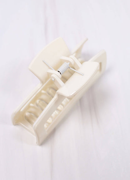 Hollybrooke Hair Clip WHITE: Default - Bria Blair Creative