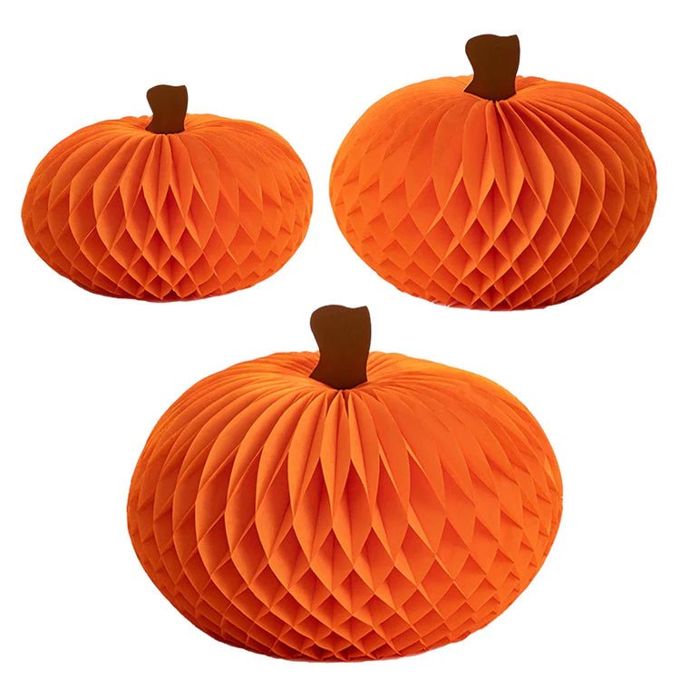 Honeycomb Pumpkins Set of 3 - Bria Blair Creative