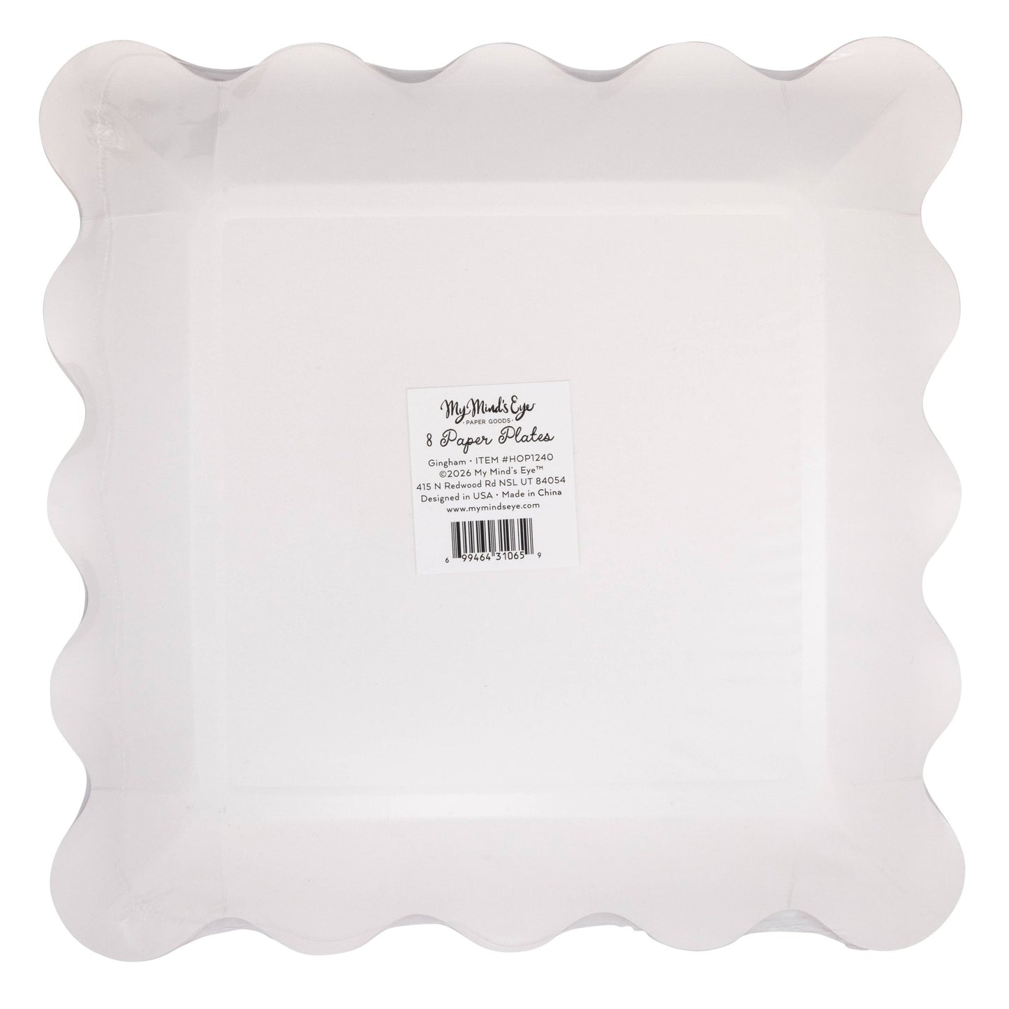 Hopscotch Gingham 10" Plate - Bria Blair Creative