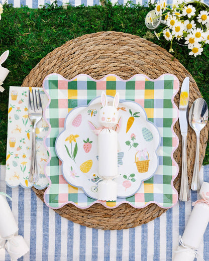 Hopscotch Gingham 10" Plate - Bria Blair Creative