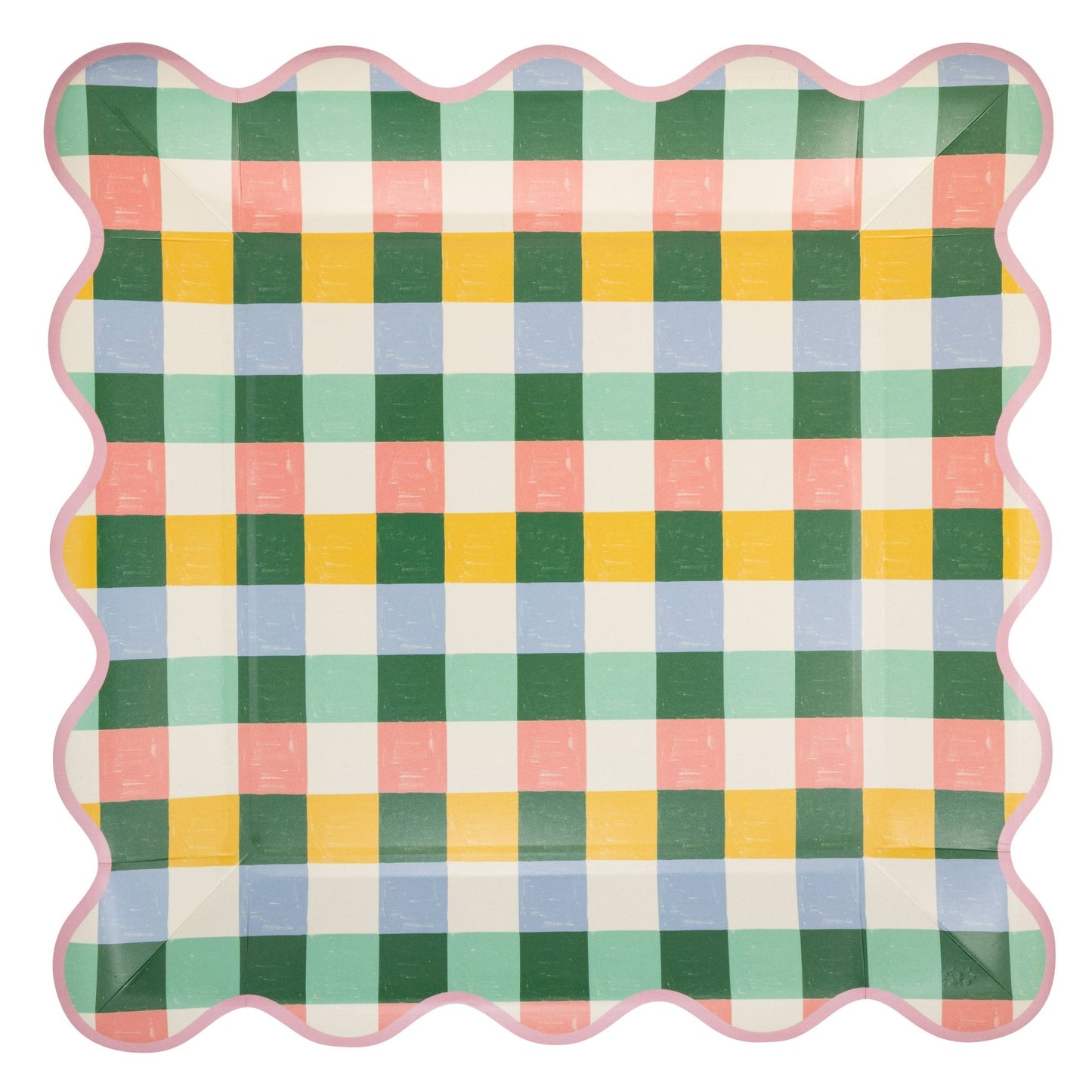 Hopscotch Gingham 10" Plate - Bria Blair Creative