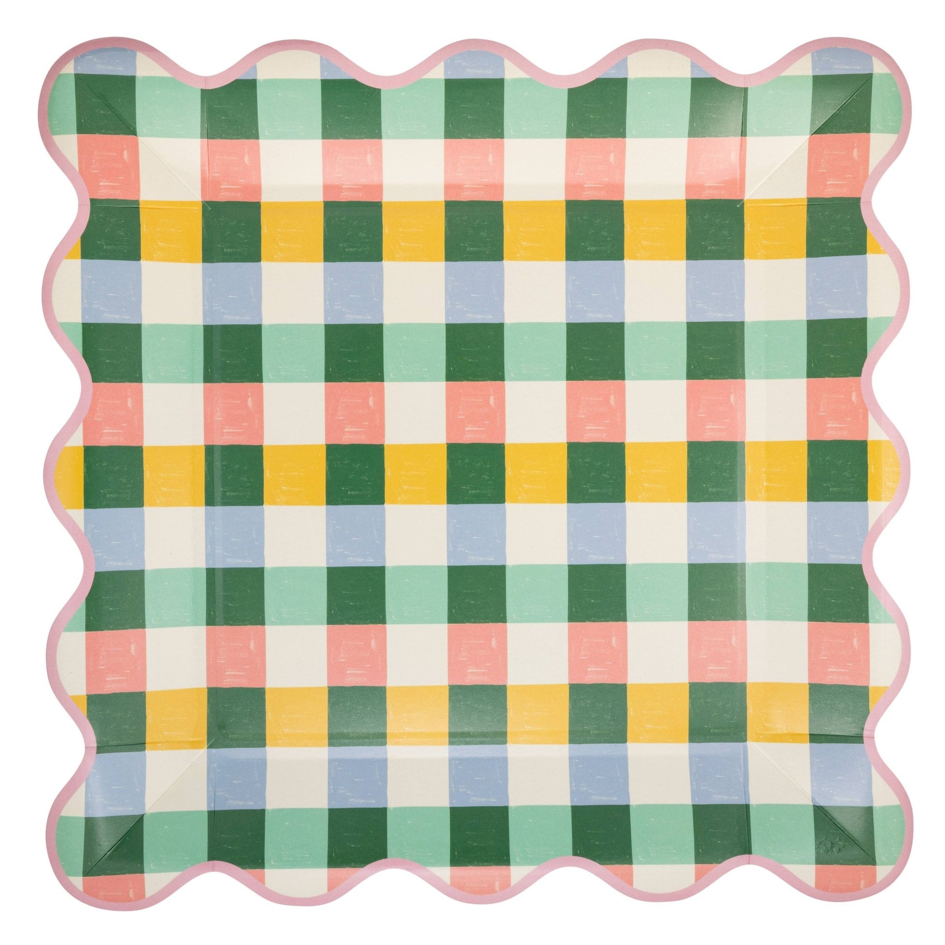Hopscotch Gingham 10" Plate - Bria Blair Creative
