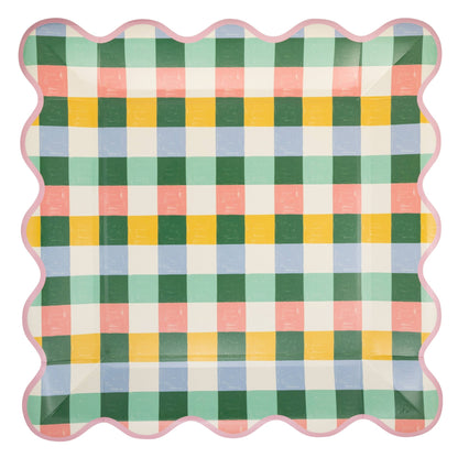 Hopscotch Gingham 10" Plate - Bria Blair Creative