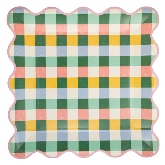 Hopscotch Gingham 10" Plate - Bria Blair Creative