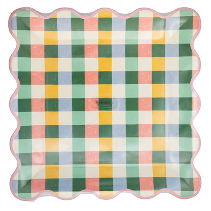 Hopscotch Gingham 10" Plate - Bria Blair Creative