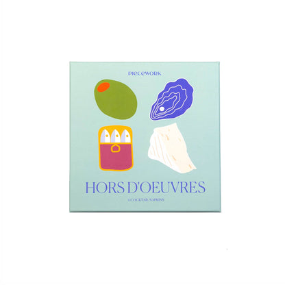 Hors D'Oeuvres Cocktail Napkins - Set Of 4 - Bria Blair Creative