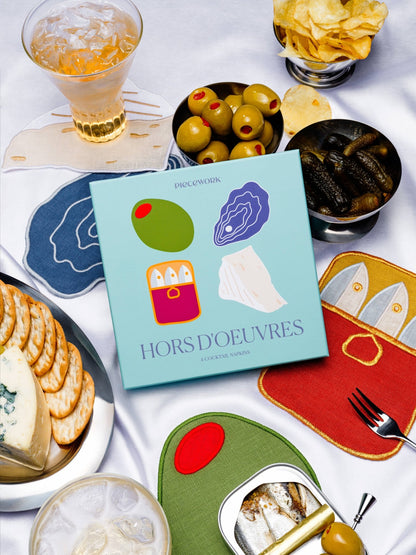 Hors D'Oeuvres Cocktail Napkins - Set Of 4 - Bria Blair Creative