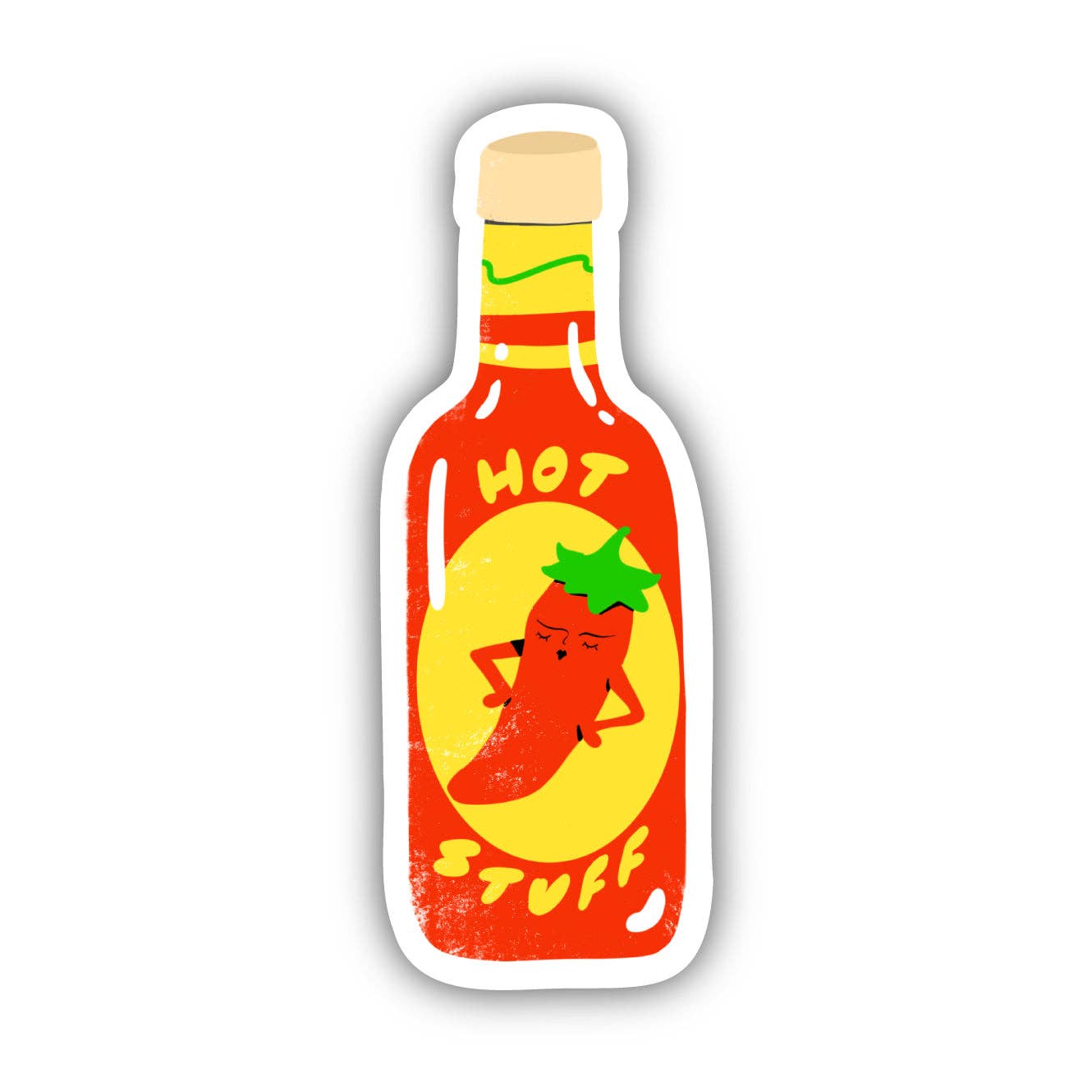 Hot Stuff Food Pun Sticker - Bria Blair Creative