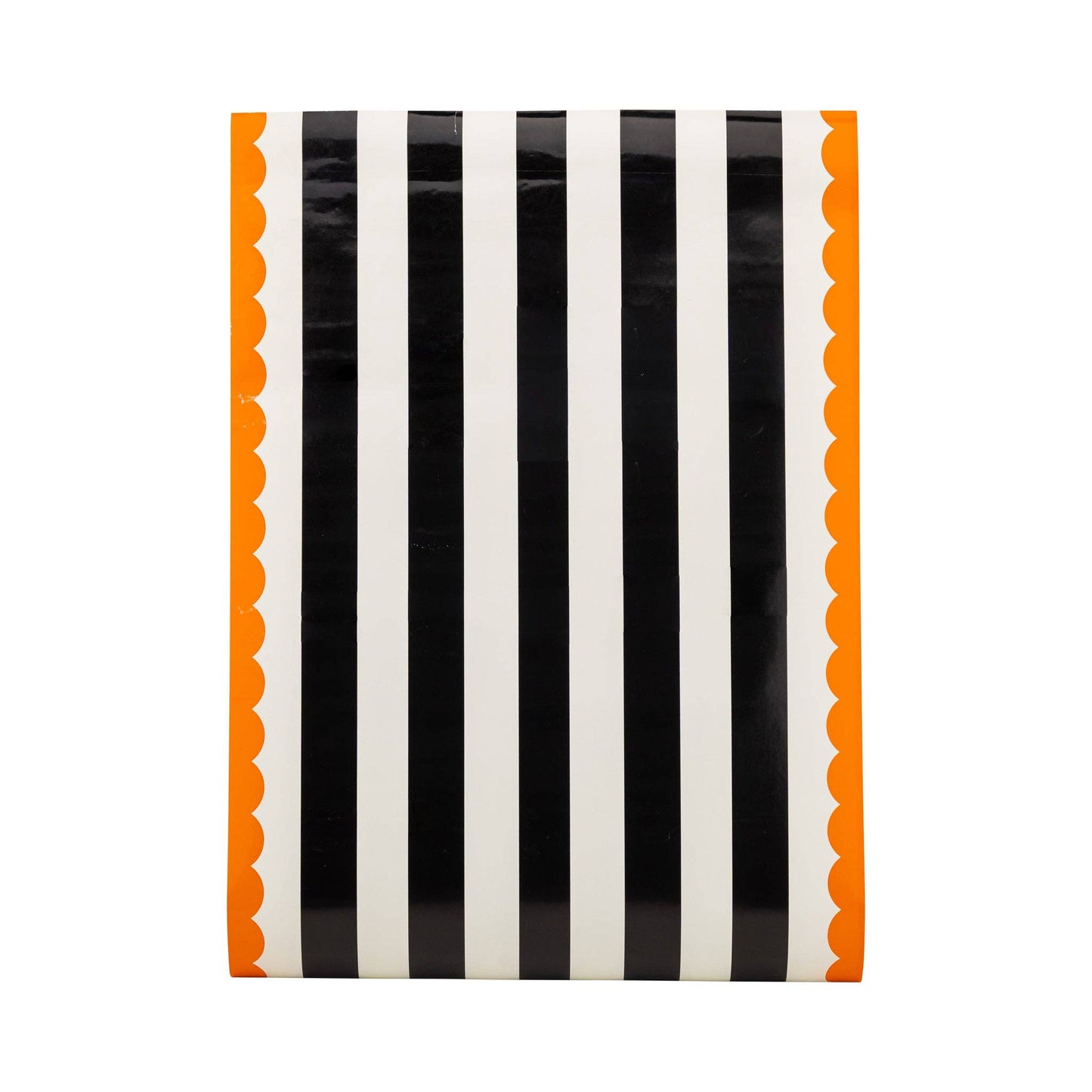 HPH1220 - Orange and Black Striped Paper Table Runner - Bria Blair Creative