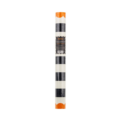 HPH1220 - Orange and Black Striped Paper Table Runner - Bria Blair Creative