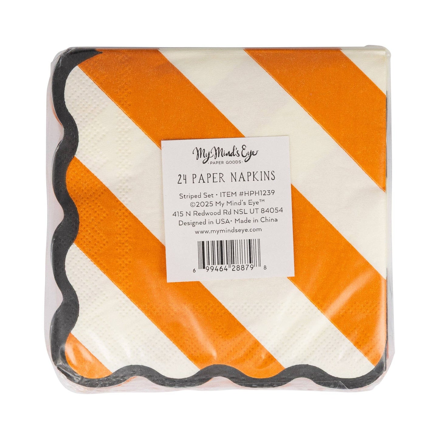 HPH1239 - Striped Cocktail Napkin Set - Bria Blair Creative