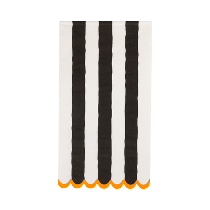HPH1339 - Black and Cream Striped Dinner Napkin - Bria Blair Creative