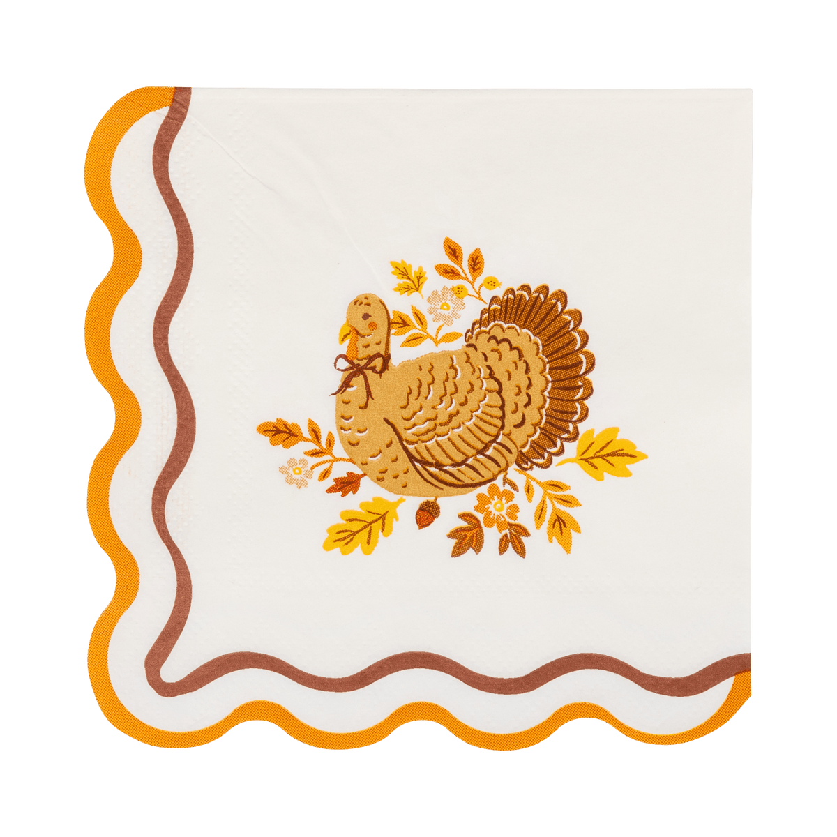 HRV1337 - Harvest Turkey Cocktail Paper Napkins - Bria Blair Creative